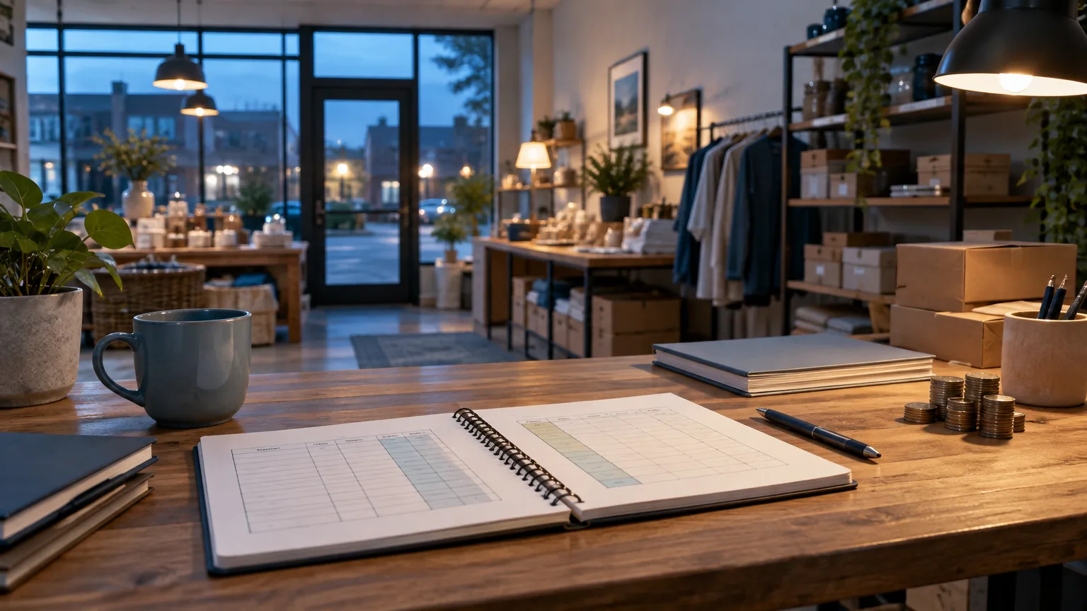 Illustrative image: small business cash flow forecast