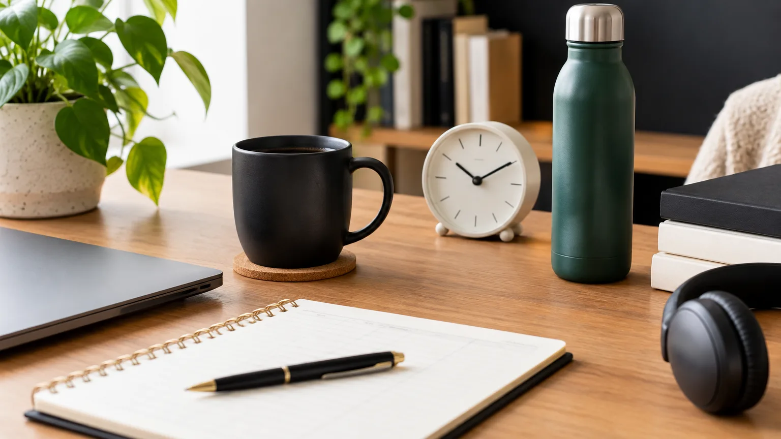 Illustrative image: work from home routine