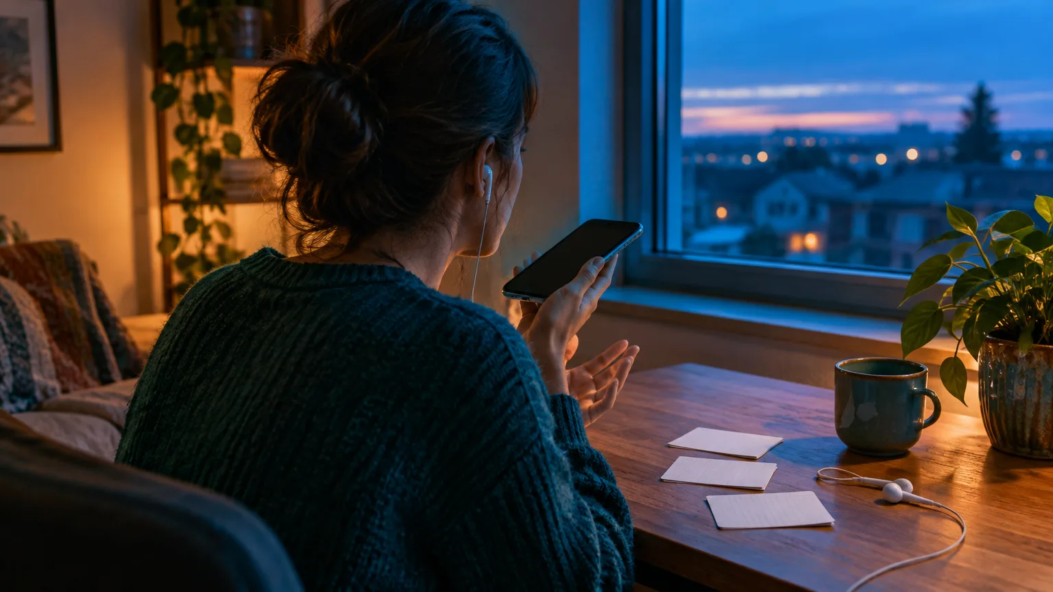 Illustrative image: phone interview preparation